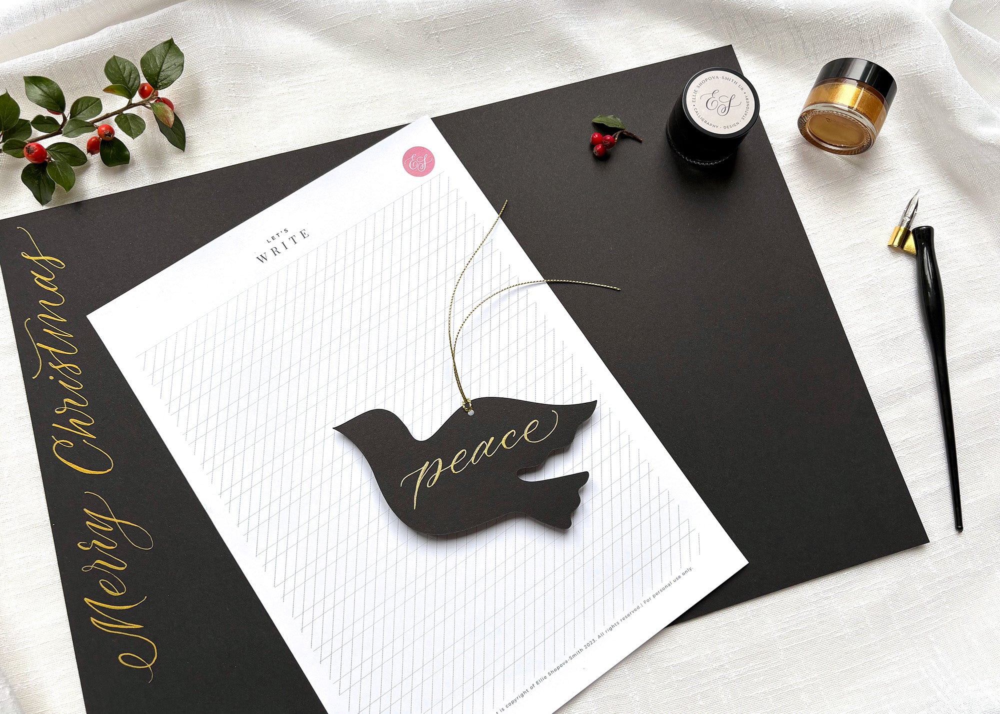 Christmas Calligraphy Workshop with Ellie