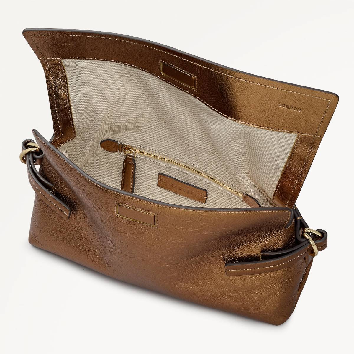 Fleet Street Medium Flapover Clutch Bag