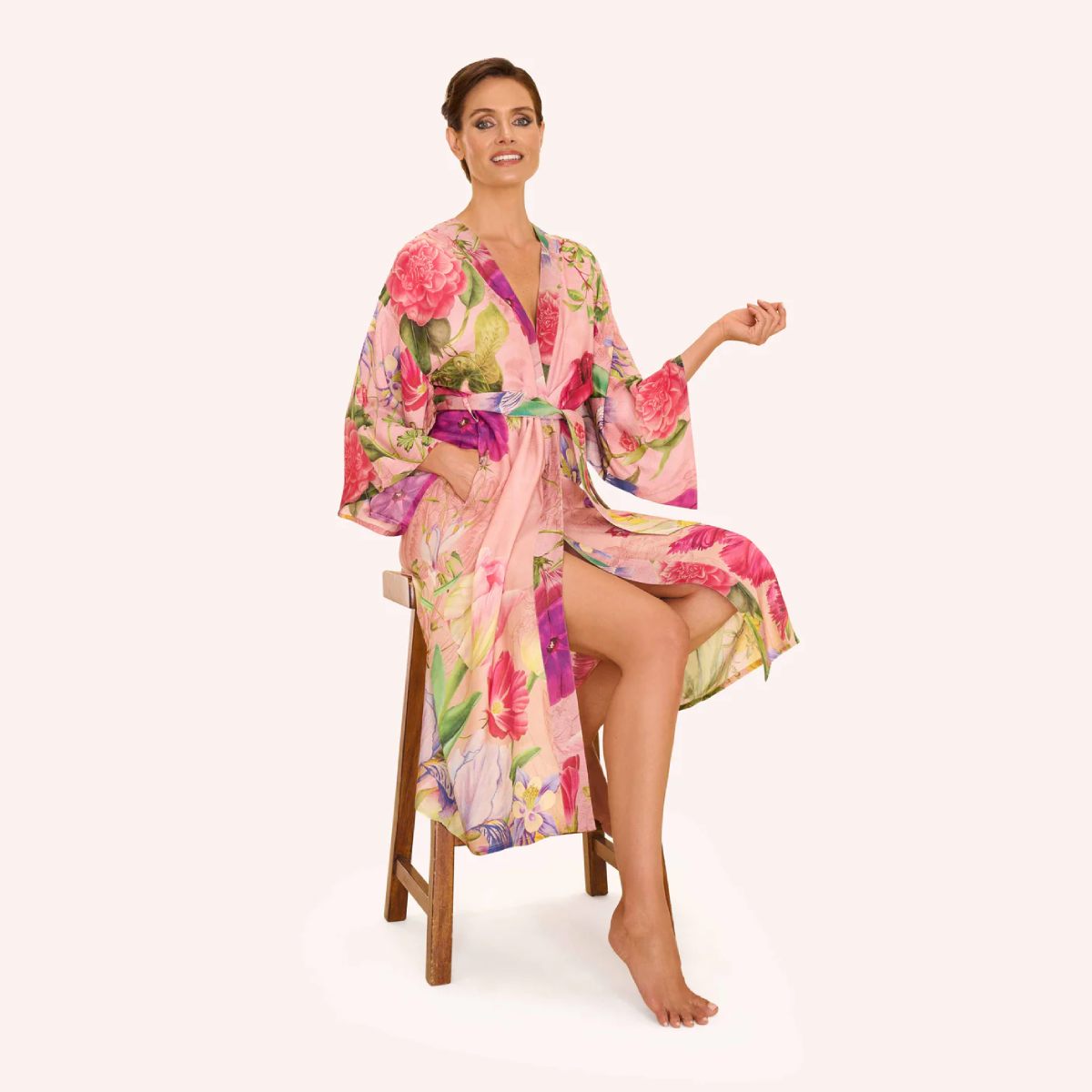 Kimono Gown - Floral Study - Petal