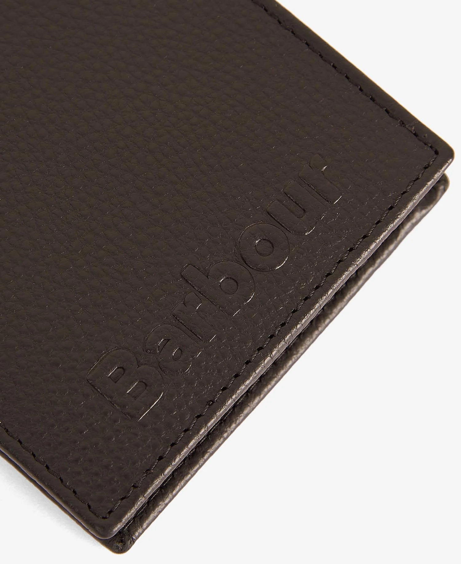 Debossed Logo Bifold Wallet Black