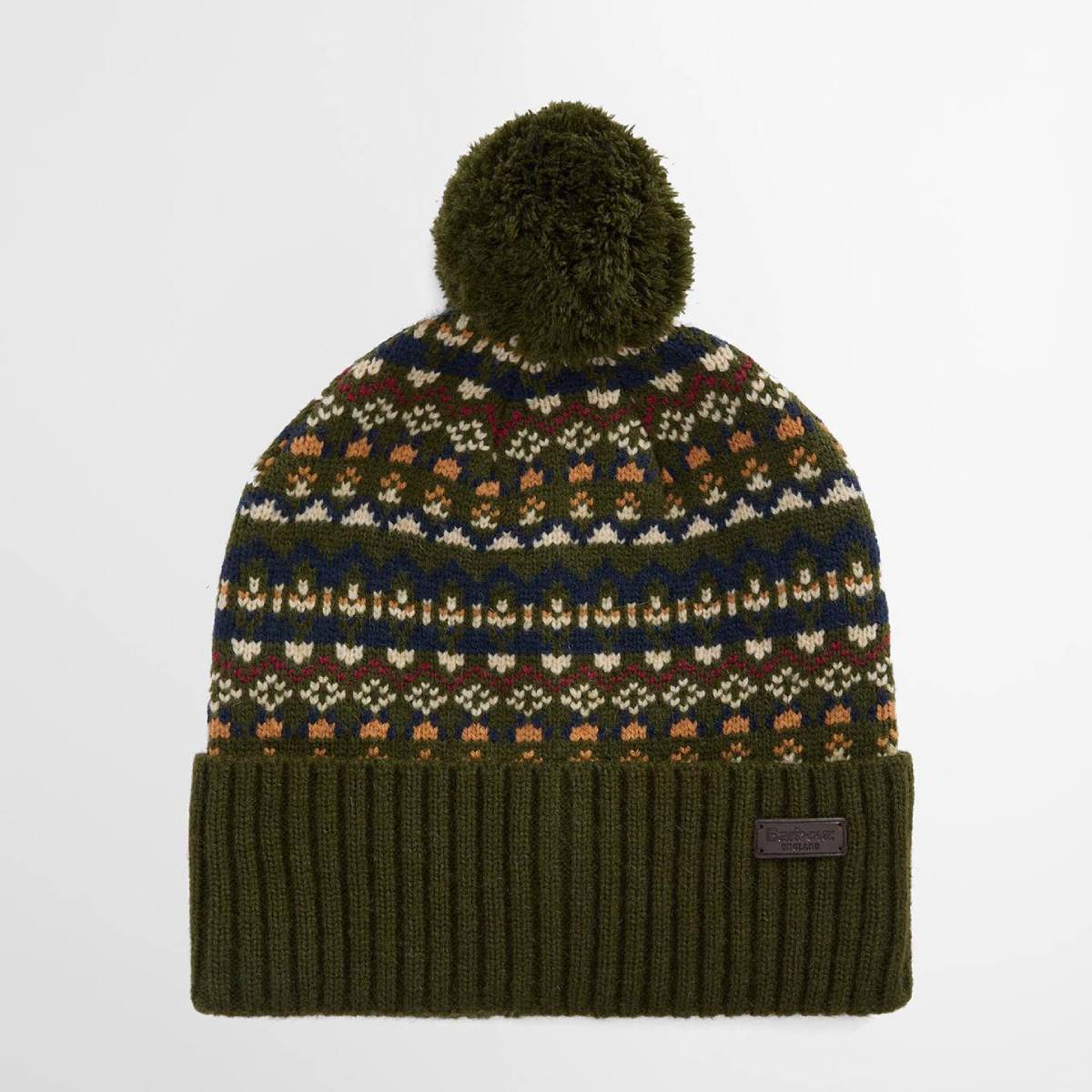 Marlow Fair Isle Beanie - Olive