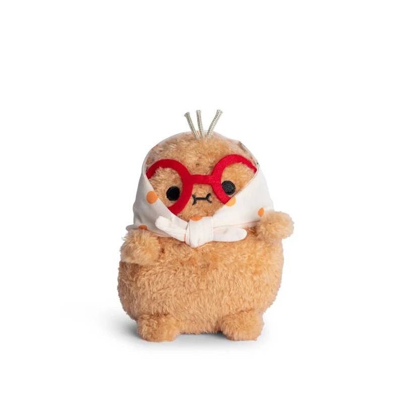 Orange Grandma Ricespud Mini Sitting Plush Toy