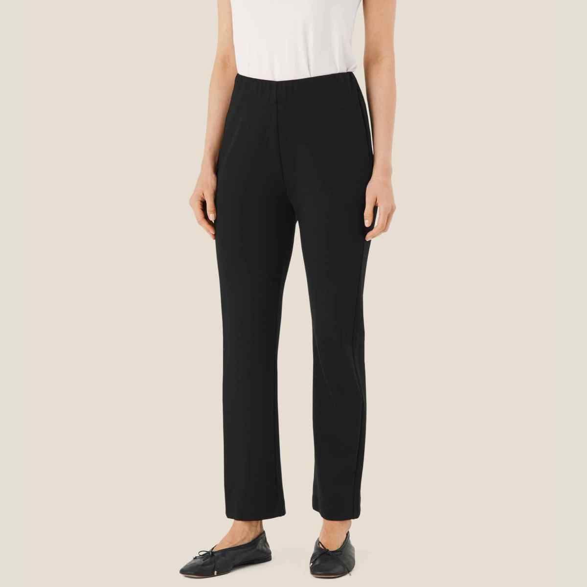 Paige Jersey Trousers - Black