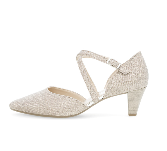 Effekt Met Cross Strap Heels Rose Gold