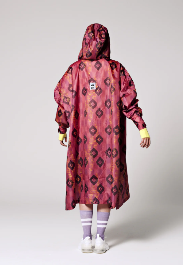 Ikat Rain Poncho