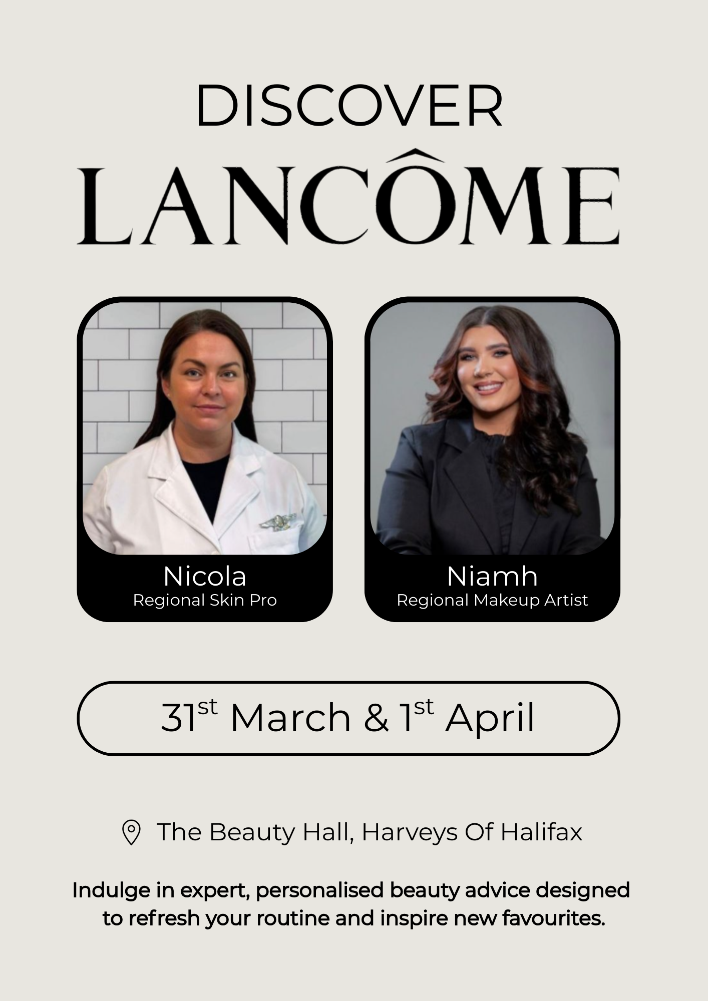 Discover Lancome Experience - 1st April
