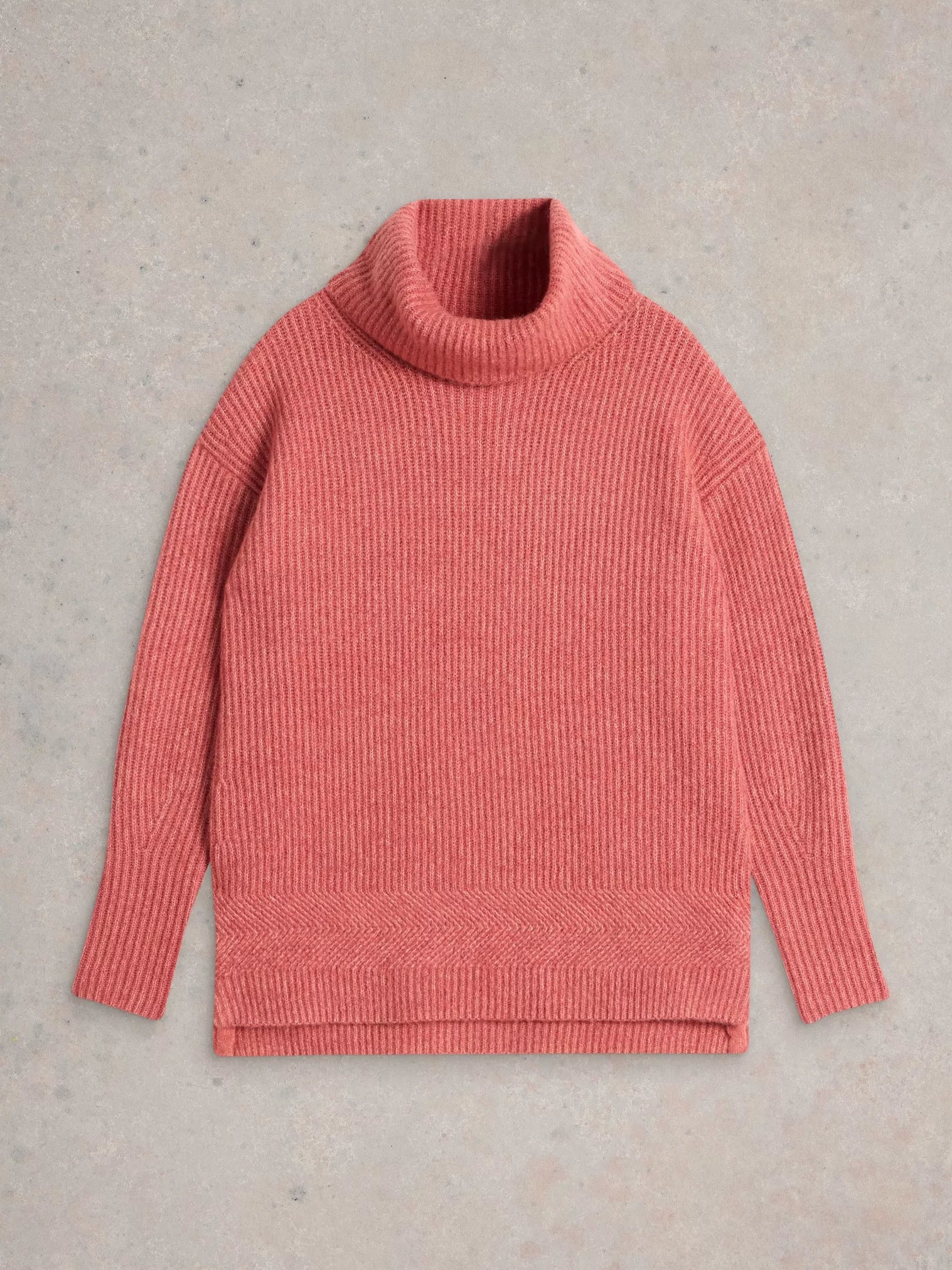 Lovely Rib Jumper Dusty Pink