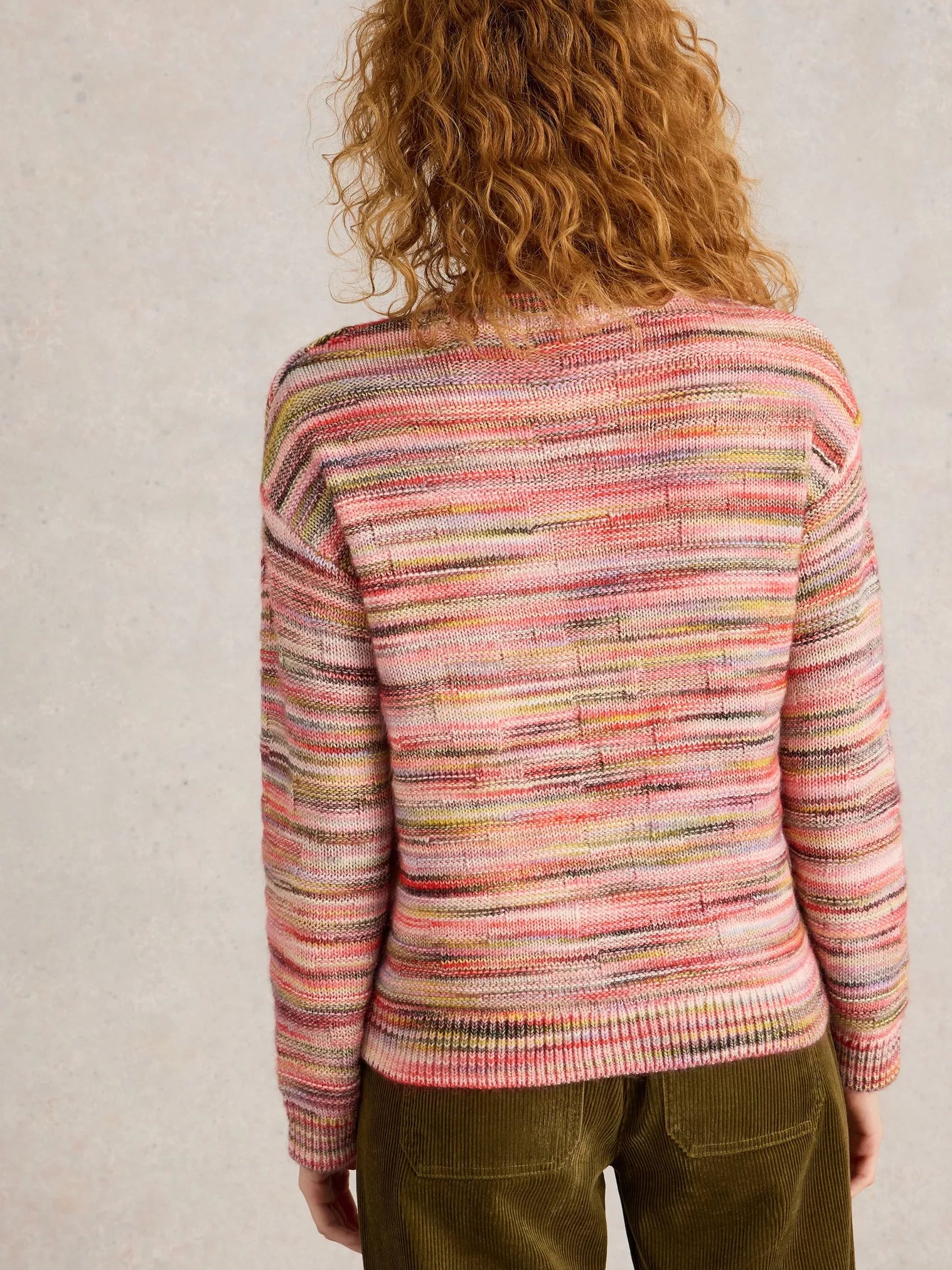 Rosie Space Dye Jumper Pink Multi