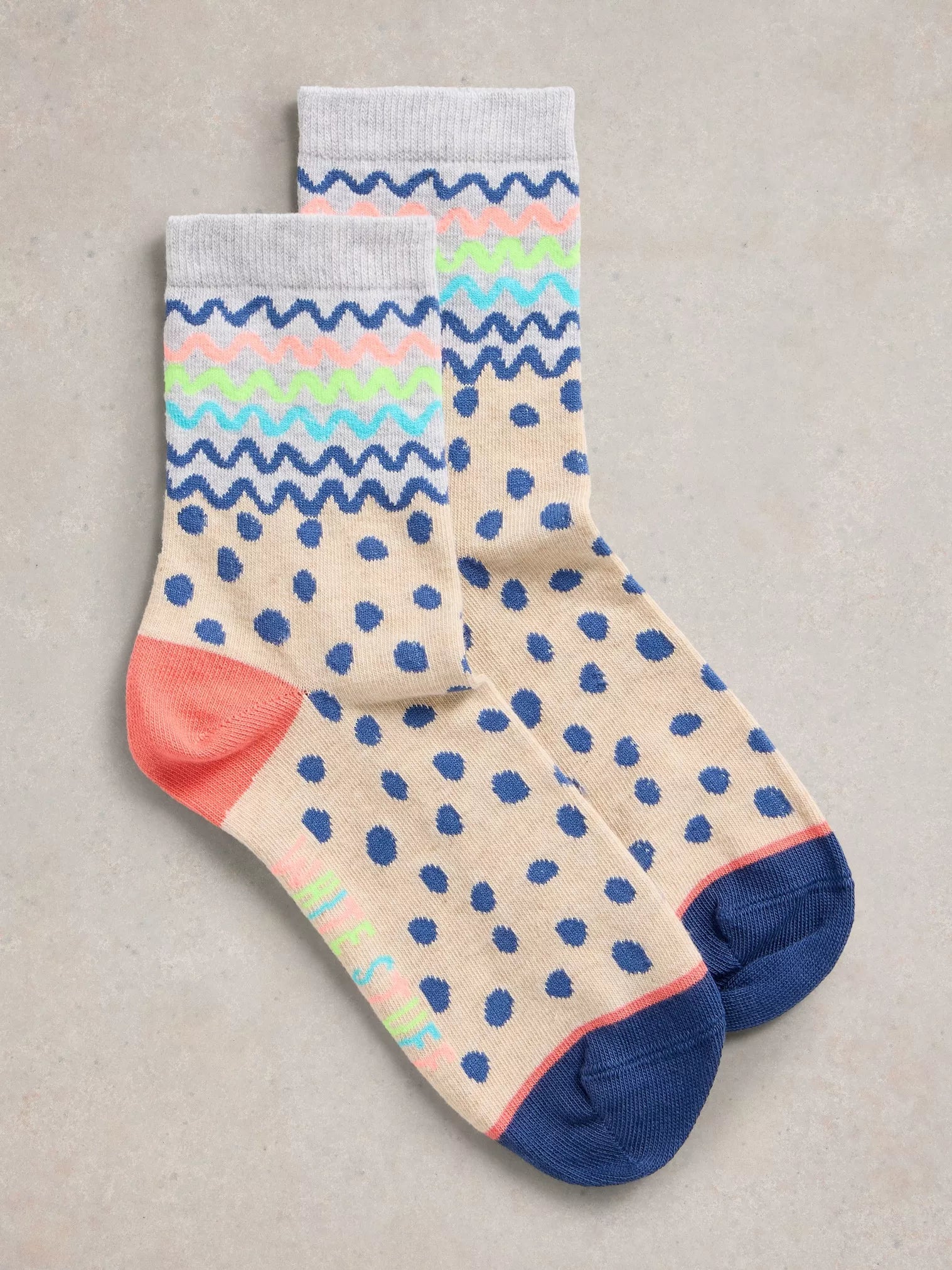 Squiggle Spotty Ankle Sock