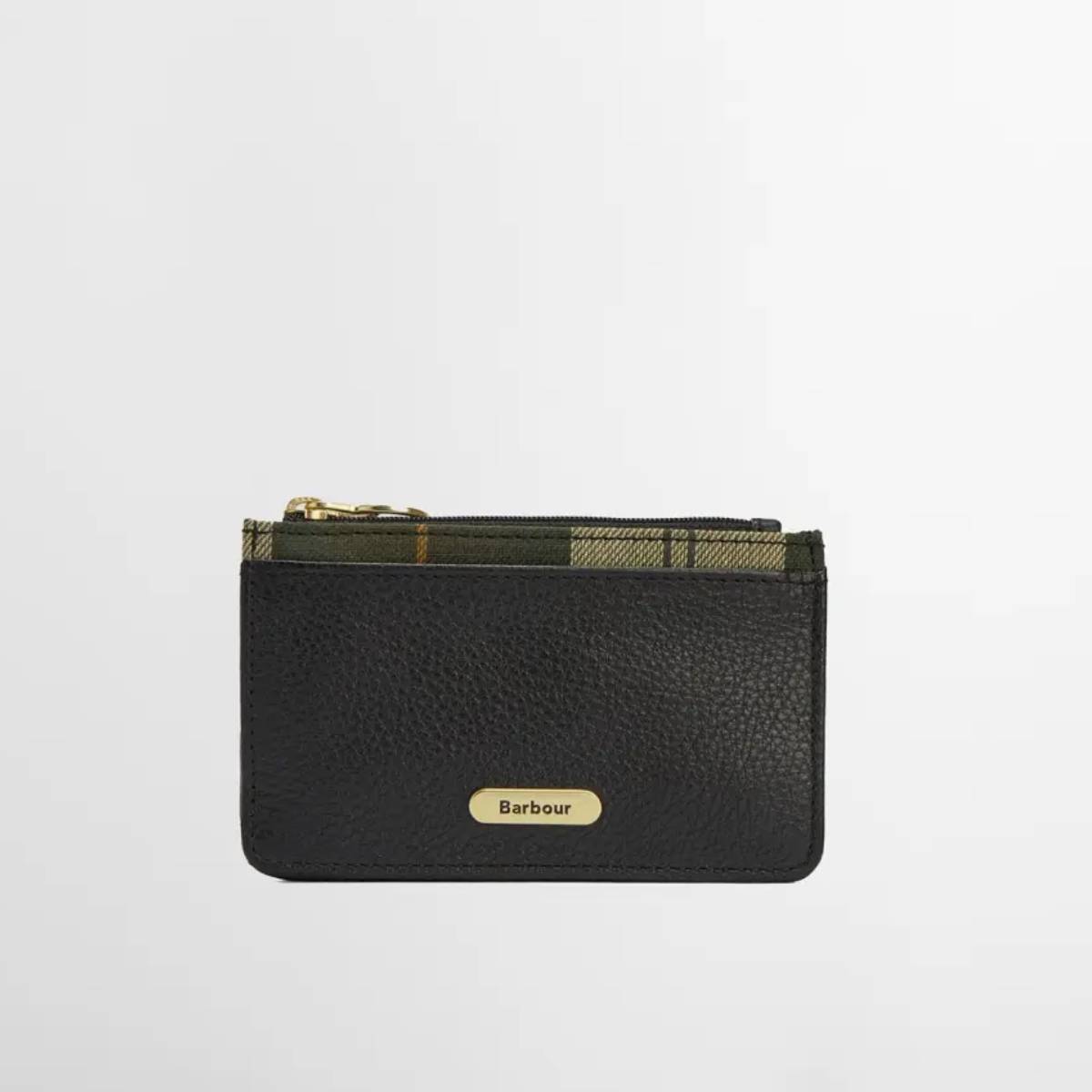 Alder Leather Card Holder - Black/Ancient