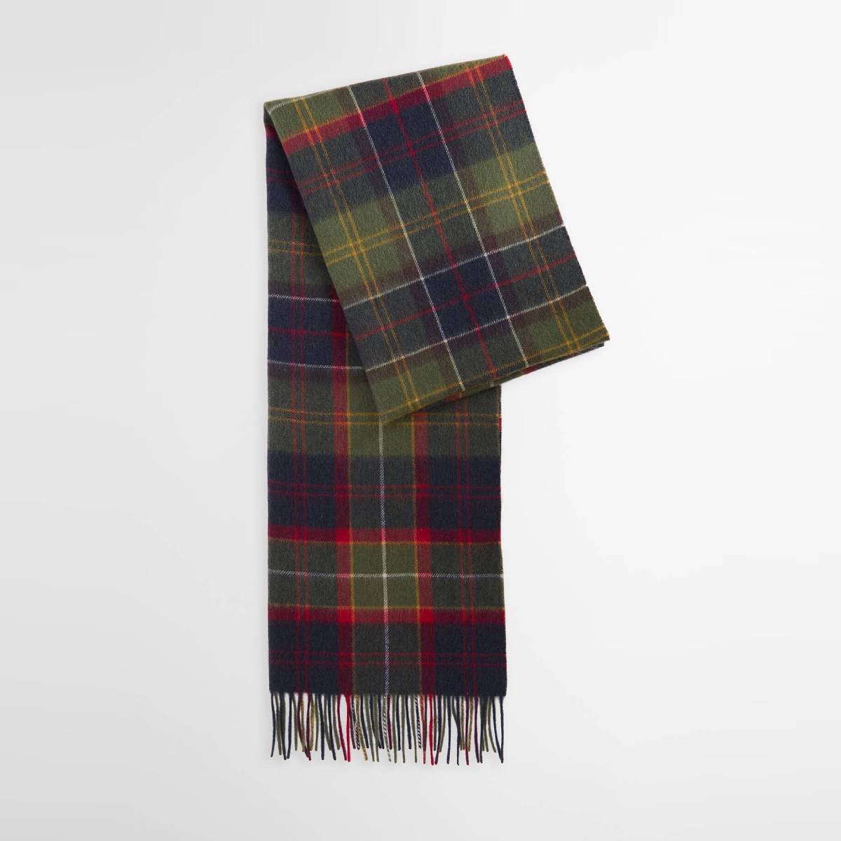 Brack Patchwork Tartan Wool Scarf - Red Classic Tartan