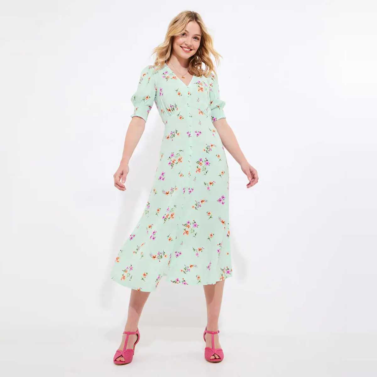 Delilah Ditsy Print Midi Dress