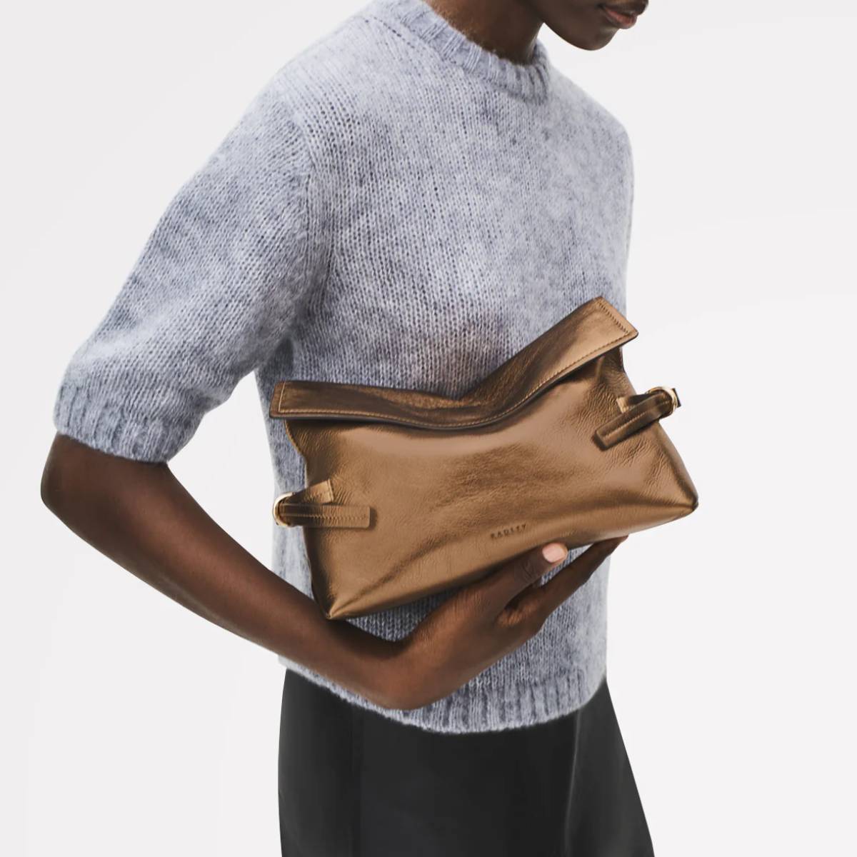 Fleet Street Medium Flapover Clutch Bag