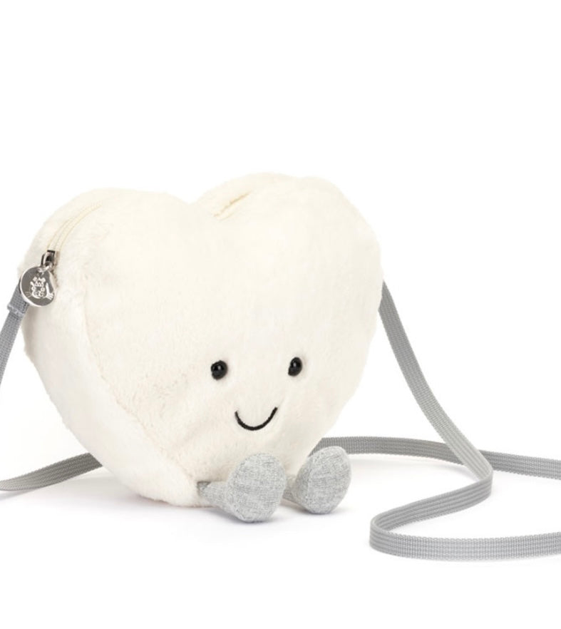 Amuseables Cream Heart Bag