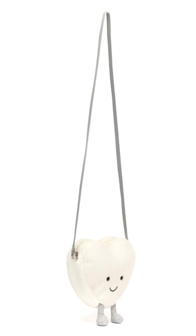 Amuseables Cream Heart Bag