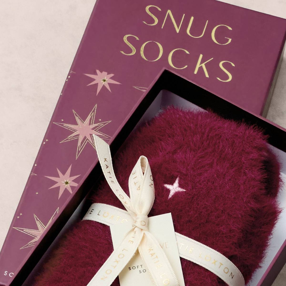 Fluffy Socks - Cherry