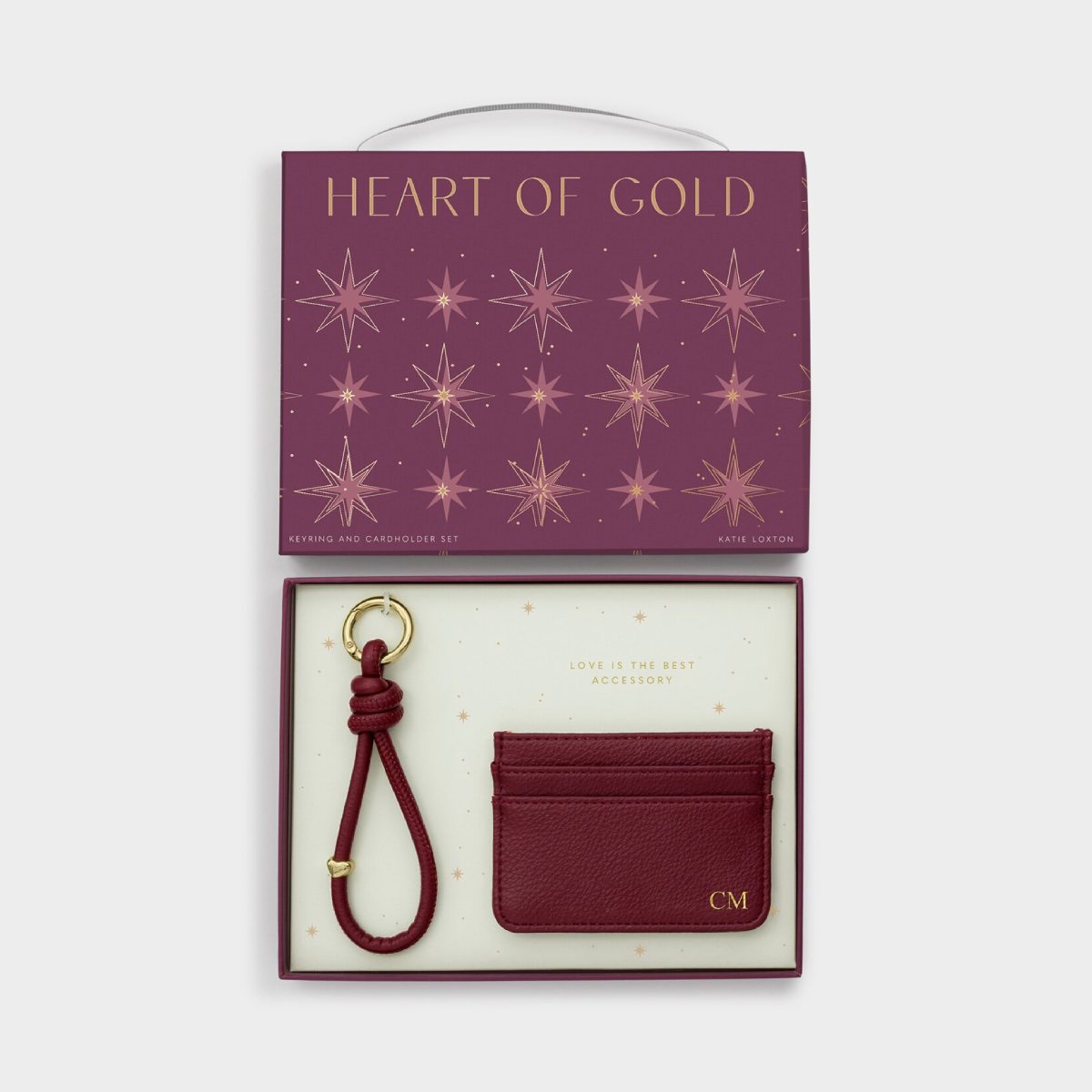 Gift Boxed Keyring & Card Holder 'Love Is The Best Accessory'