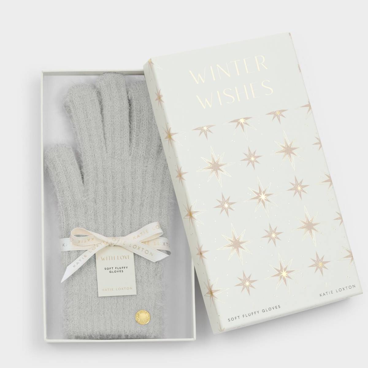 Knitted Gloves - Grey