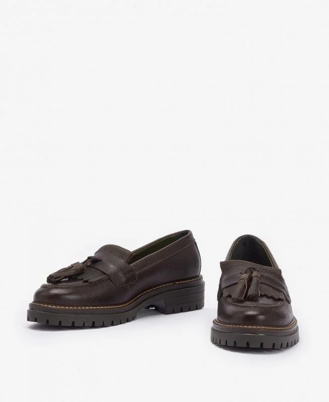 Dolores Tassel Loafers Dark Brown