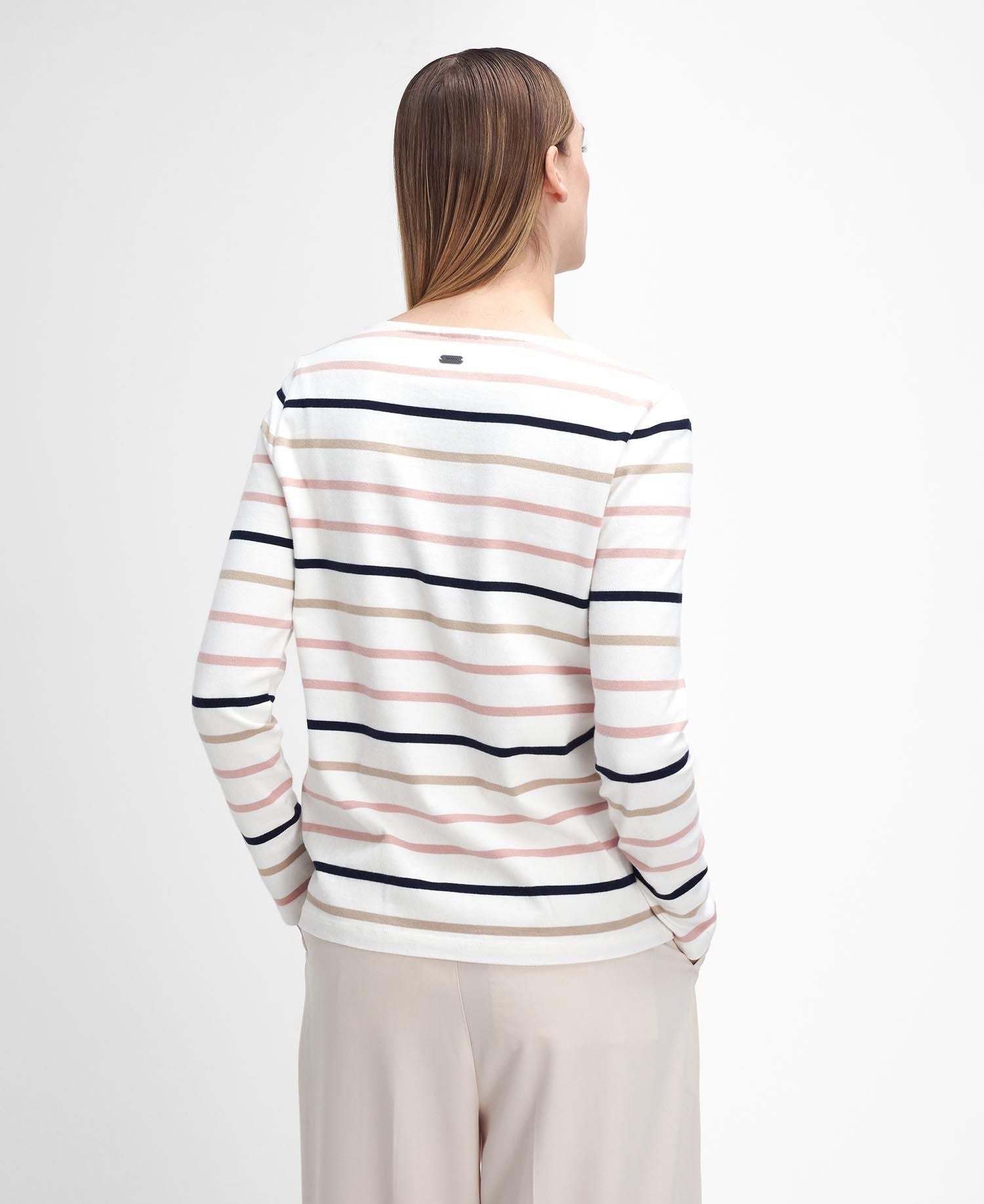 Hawkins Striped Long-Sleeved T-Shirt Cloud Stripe