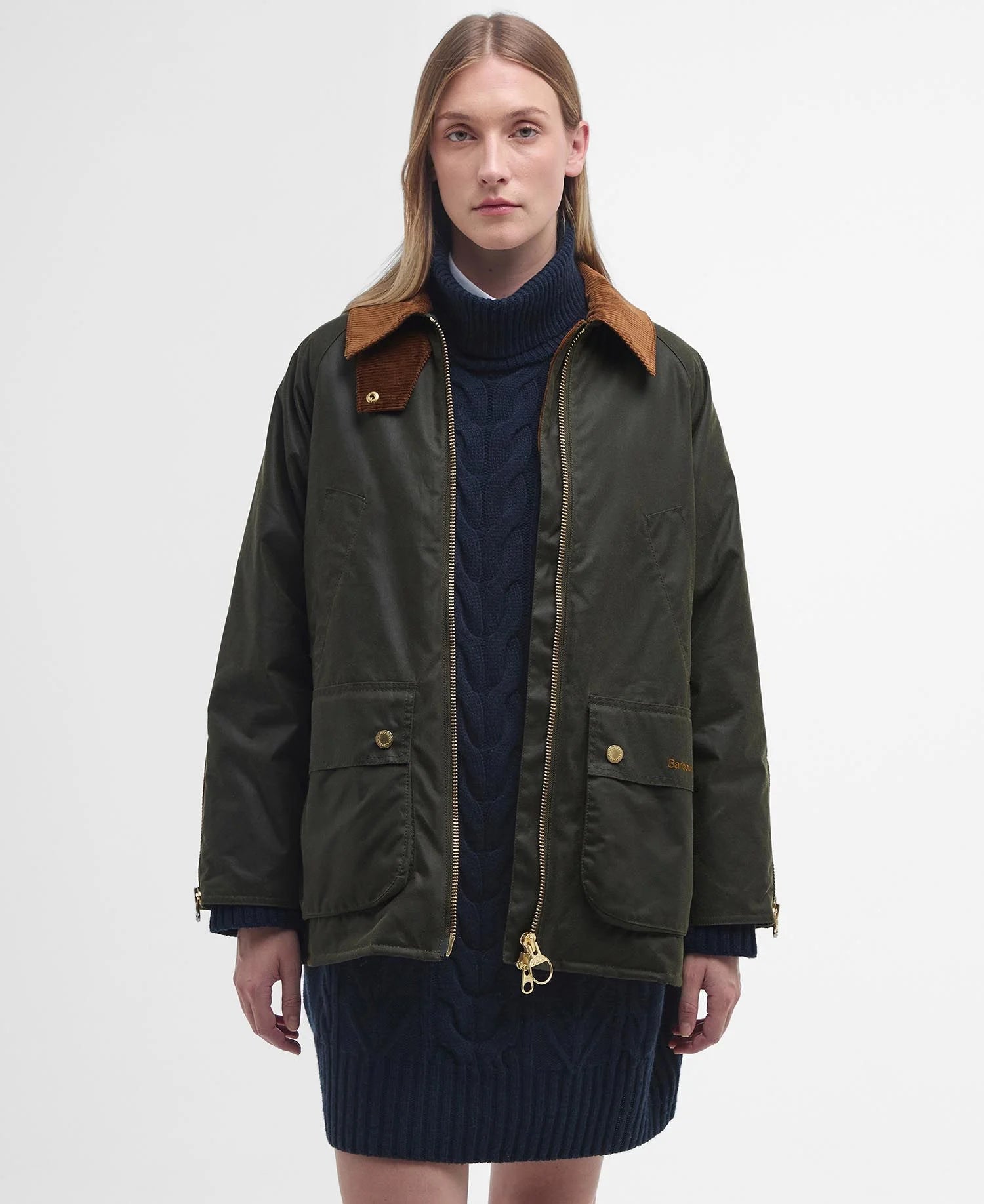 Esther Waxed Jacket Archive Olive/Ancient Tartan