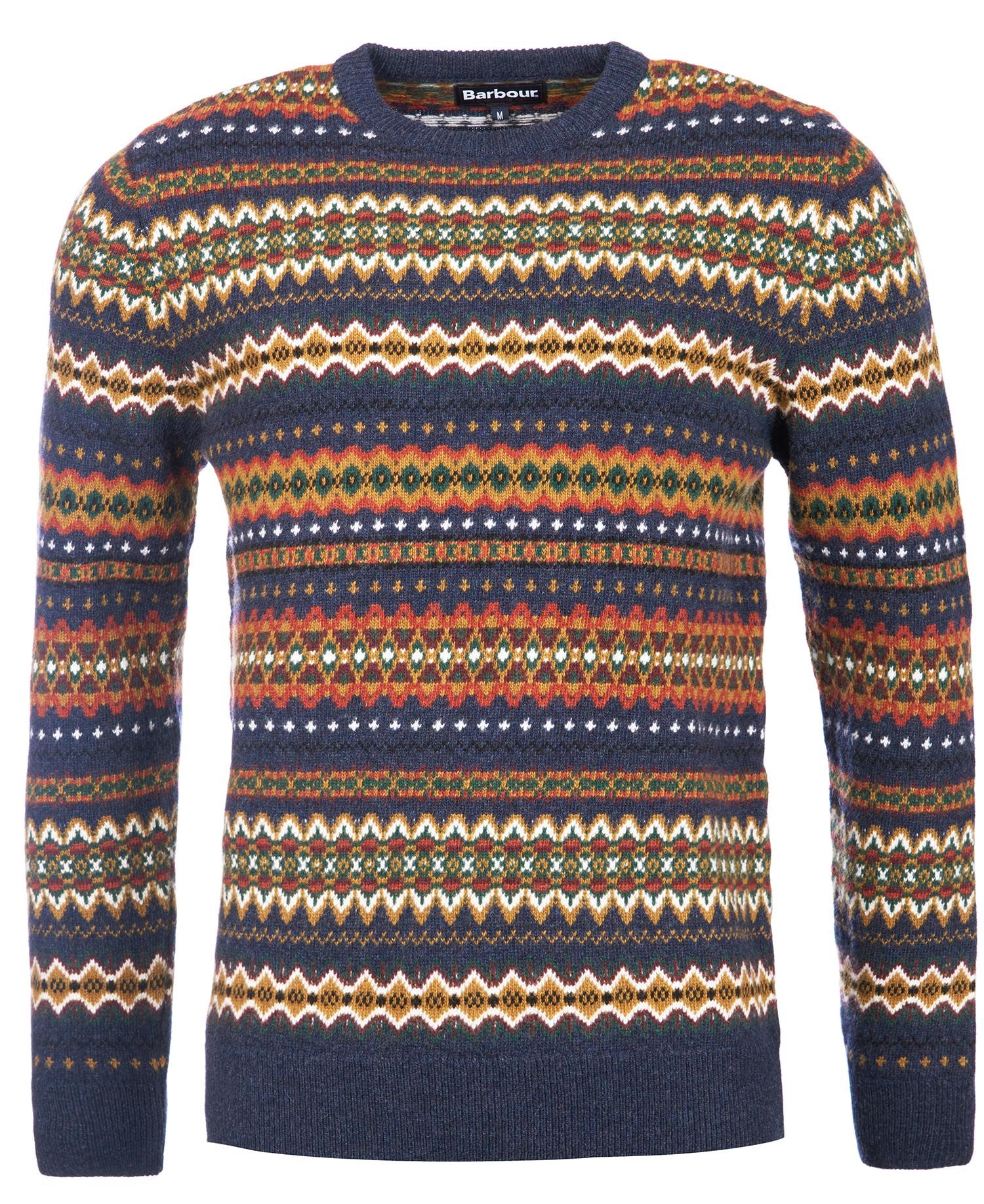 Case Fair Isle Jumper Navy Marl