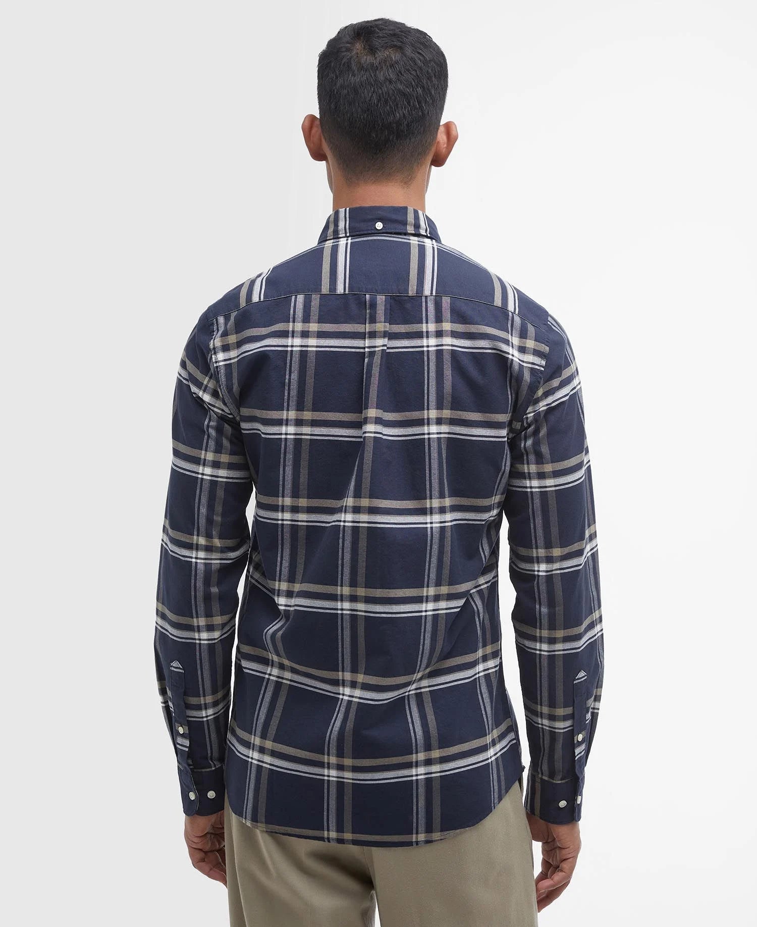 Nethertown Tailored Long-Sleeved Shirt Navy