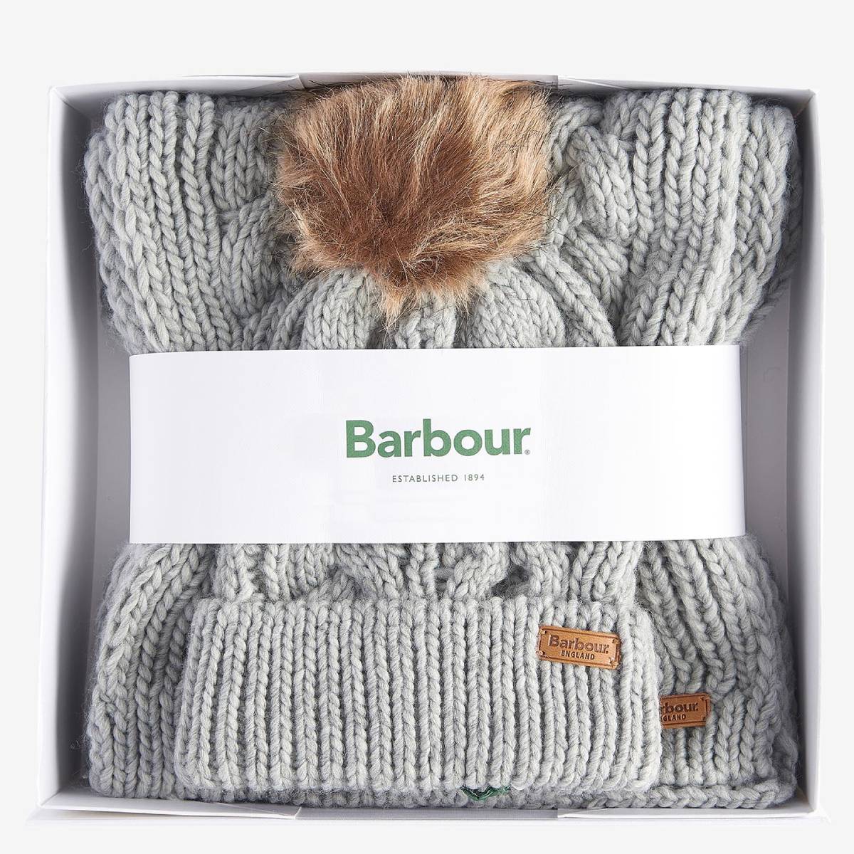 Penshaw Beanie & Scarf Gift Set - Classic Grey