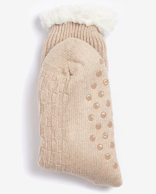 Women's Cable Knit Lounge Socks