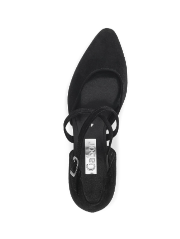 Samtchevreau Cross Strap Black Suede