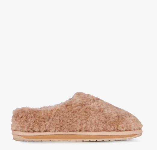 Joy Teddy Slippers Camel