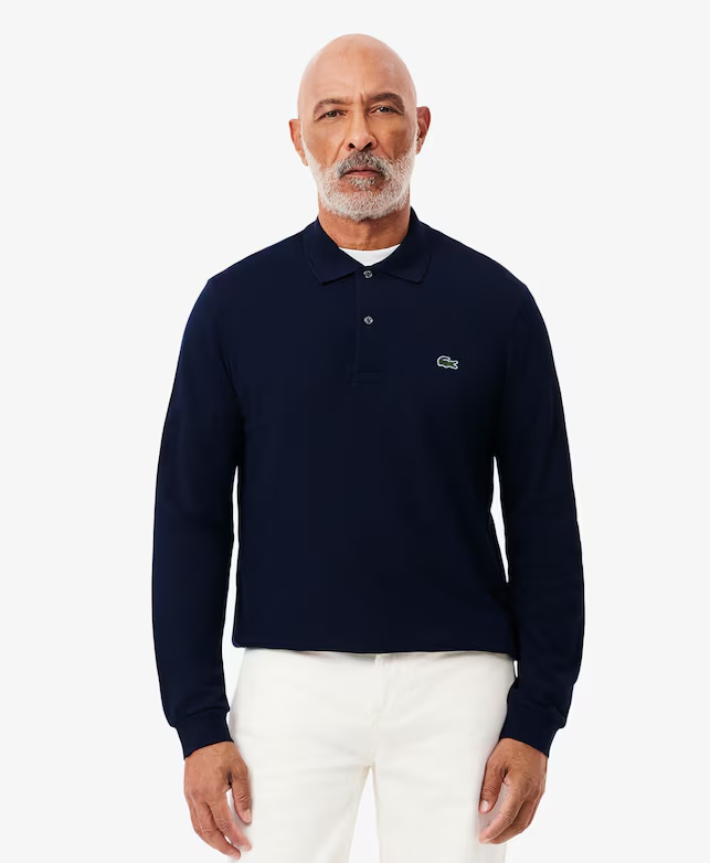 Classic Fit Long Sleeved Polo Shirt