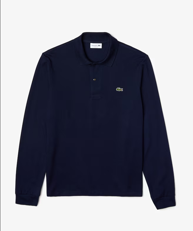 Classic Fit Long Sleeved Polo Shirt