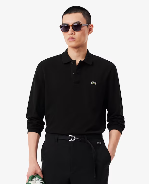 Classic Fit Long Sleeved Polo Shirt