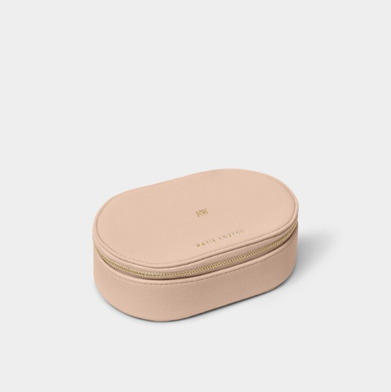 Oval Jewellery Box Nude Pink