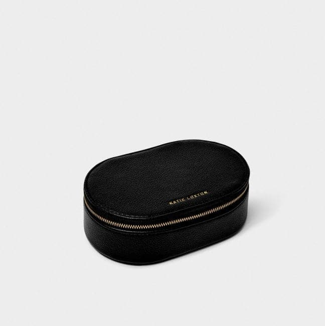 Oval Jewellery Box Black