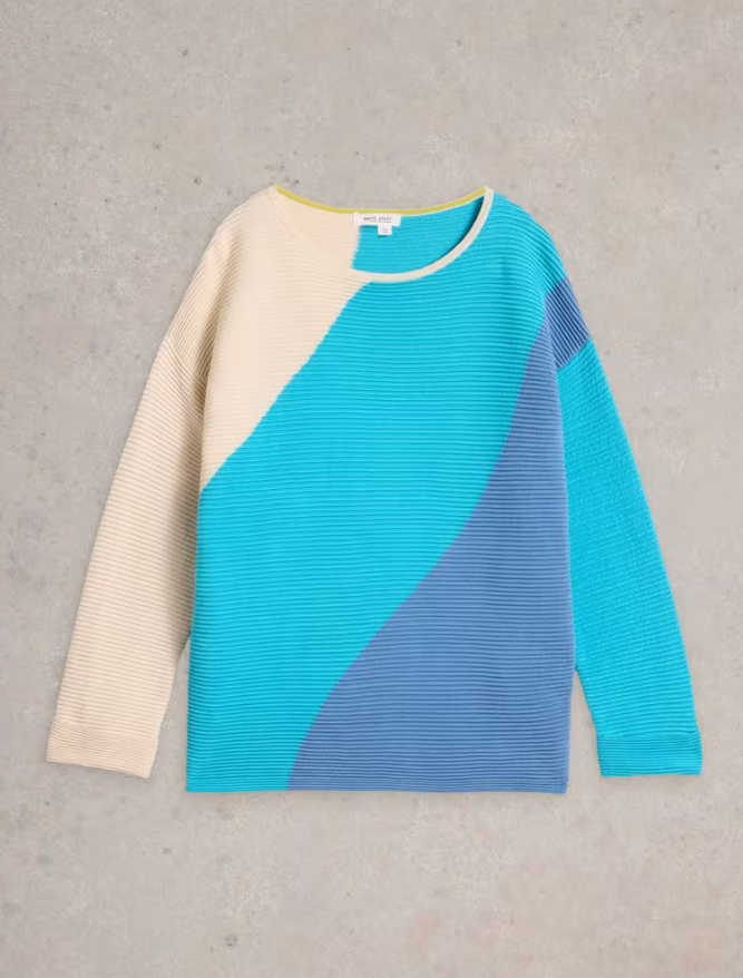 Jana Abstract Jumper Bright Blue