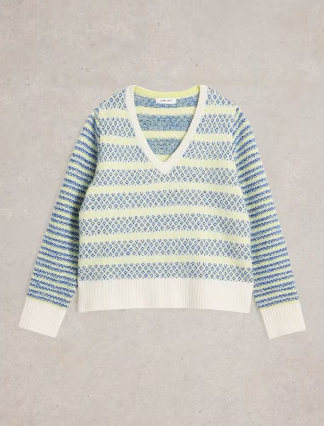 Sammy Stripe Jumper Blue Multi