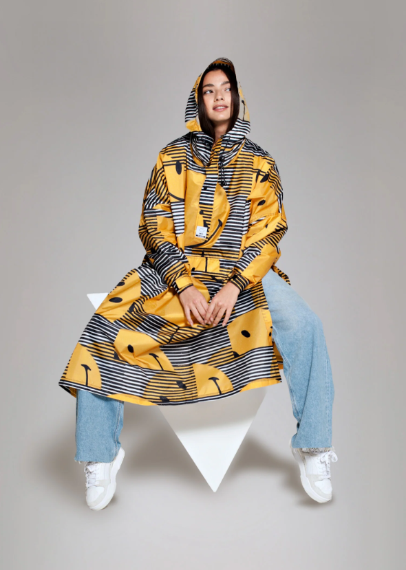 Sunset x Smiley Rain Poncho