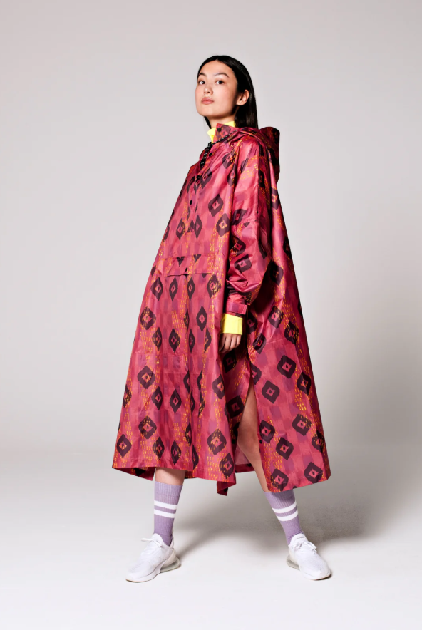 Ikat Rain Poncho