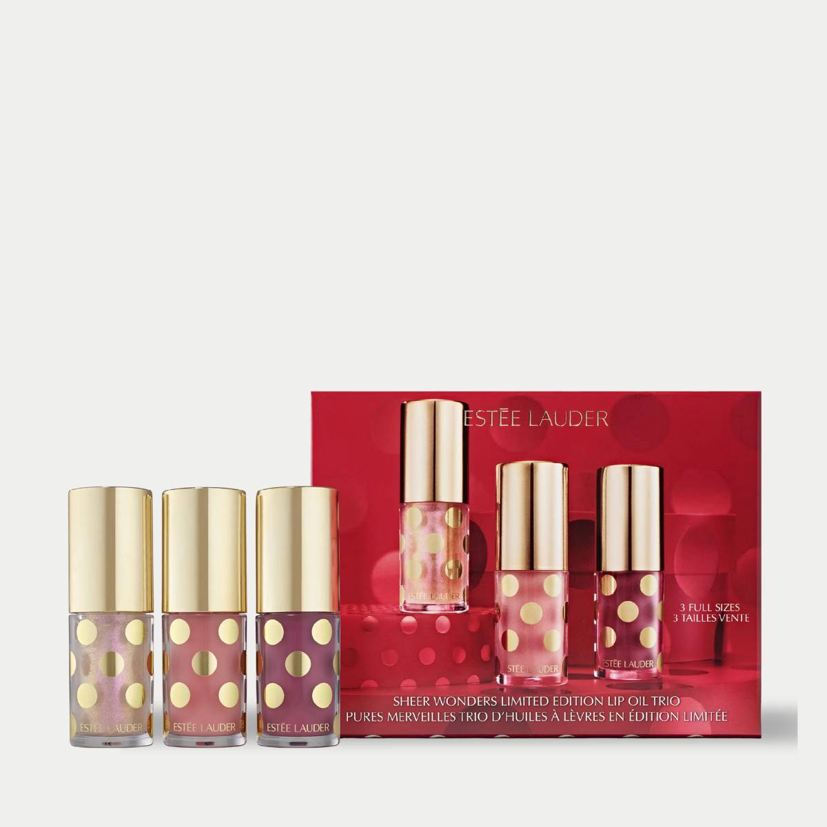 Sheer Wonders Holiday Lip Oil Trio