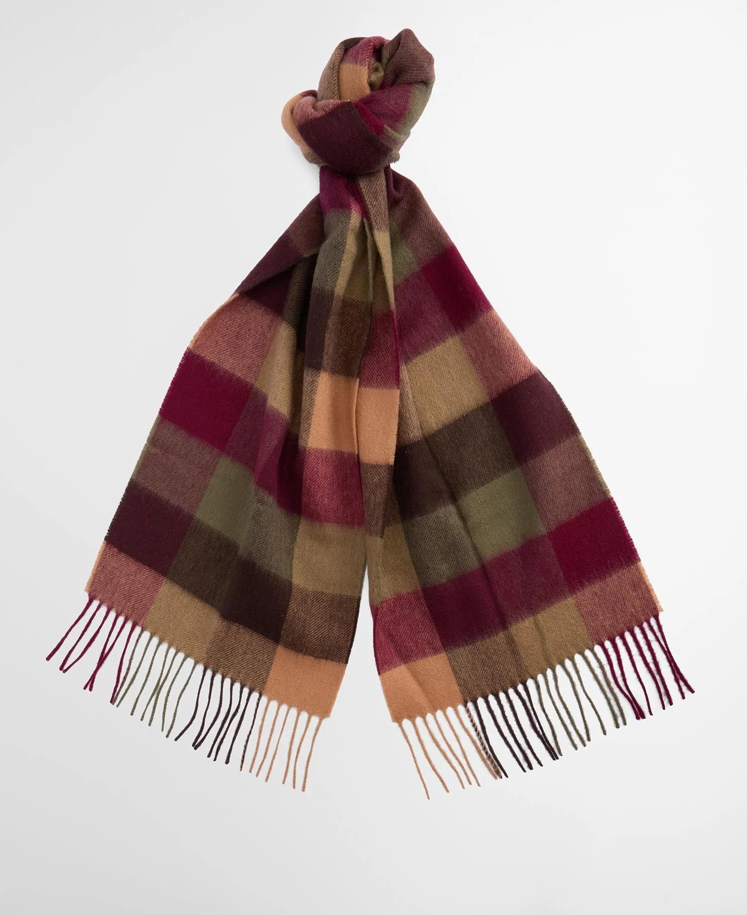 Large Tattersall Scarf Tawny Port