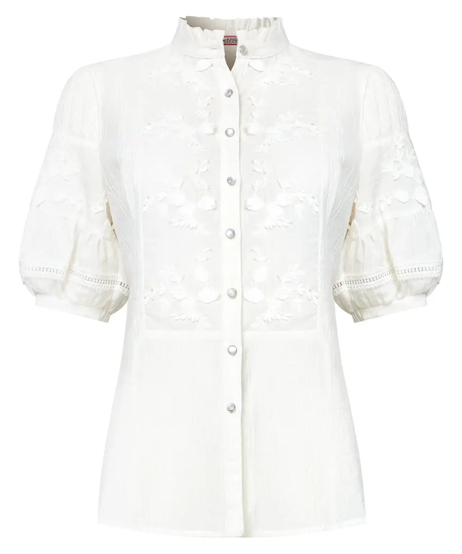 Patsy Embroidered Blouse White