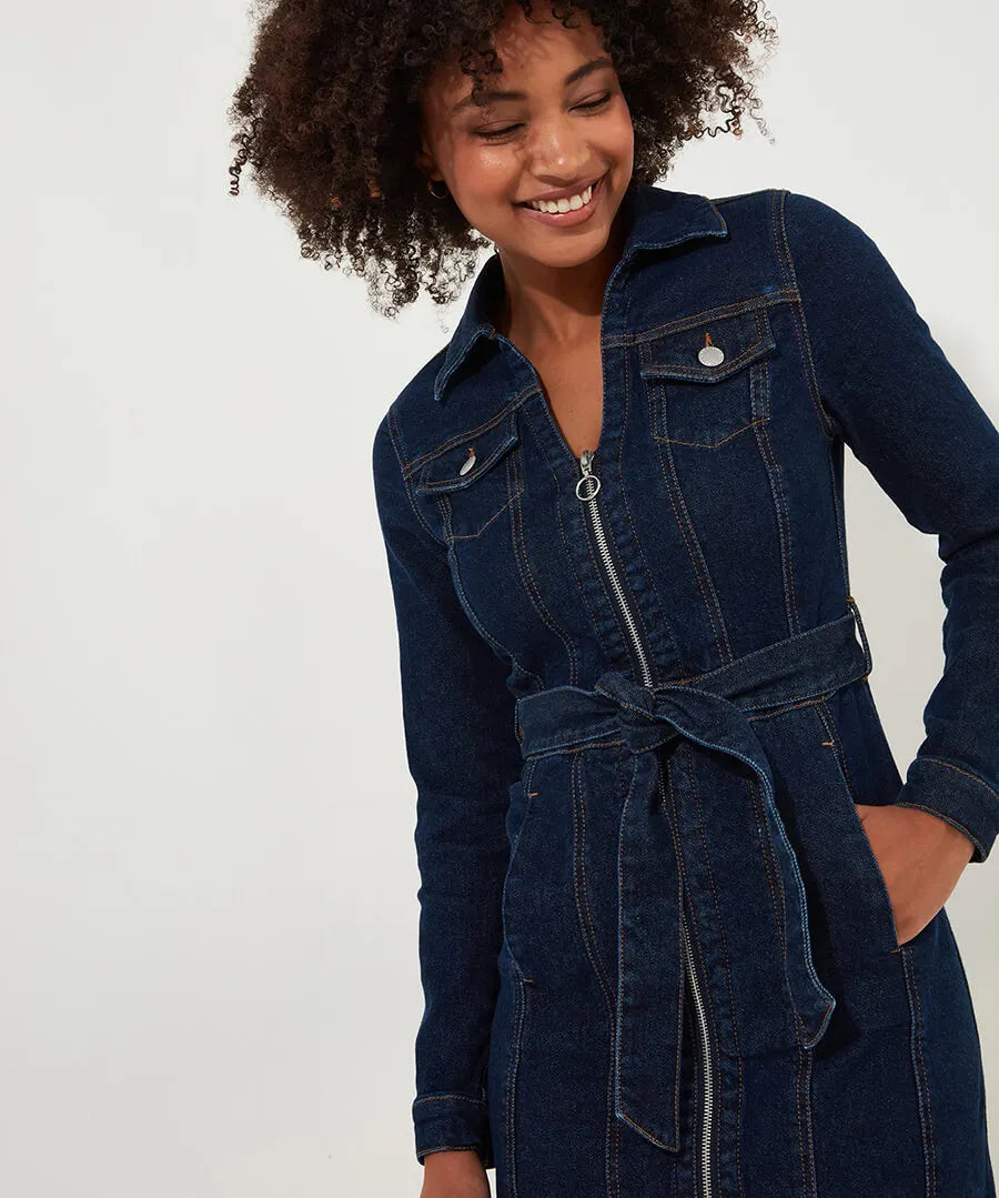 Joe's Favourite Denim Dress Petite Blue