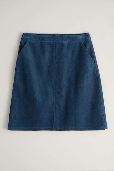 Dovetail A-Line Corduroy Skirt Sea Cave