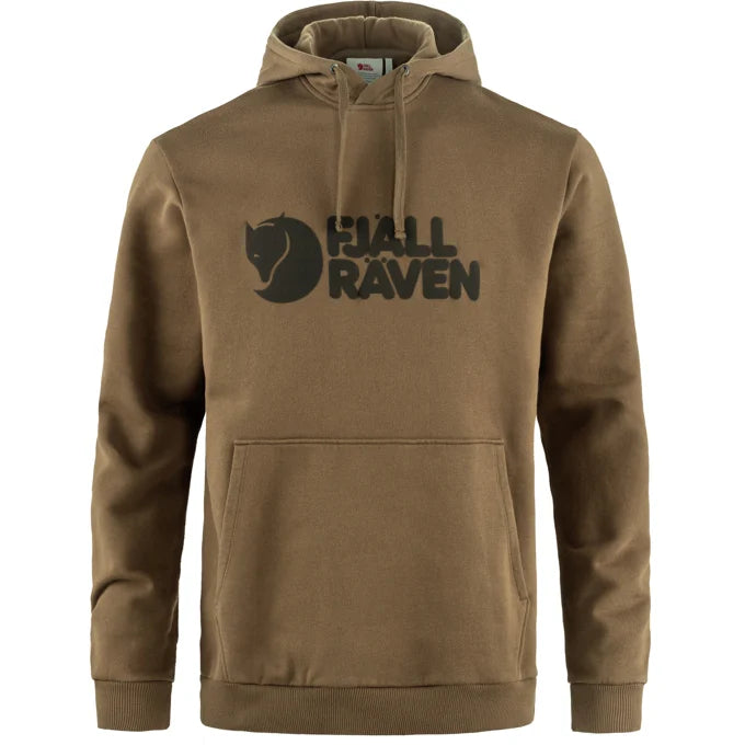 Regular Fit Logo Hoodie Wood Brown