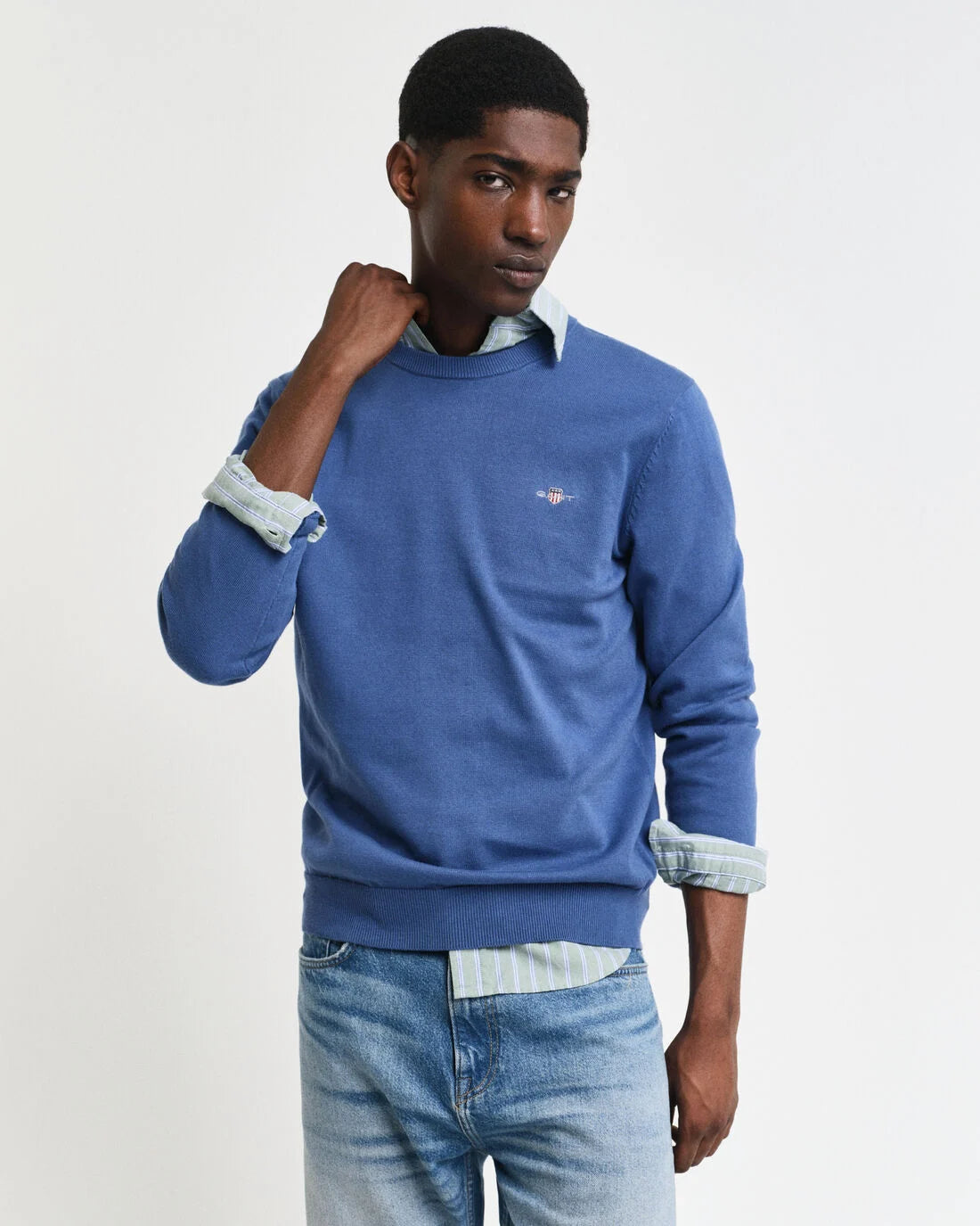 Classic Cotton Crew Neck Sweater