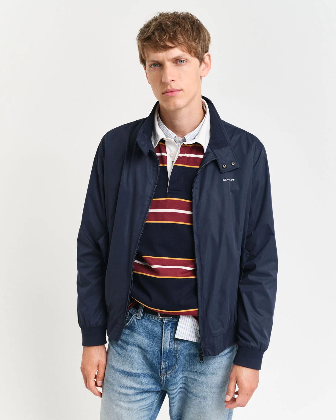 Lightweight Harrington Jacket Evening Blue