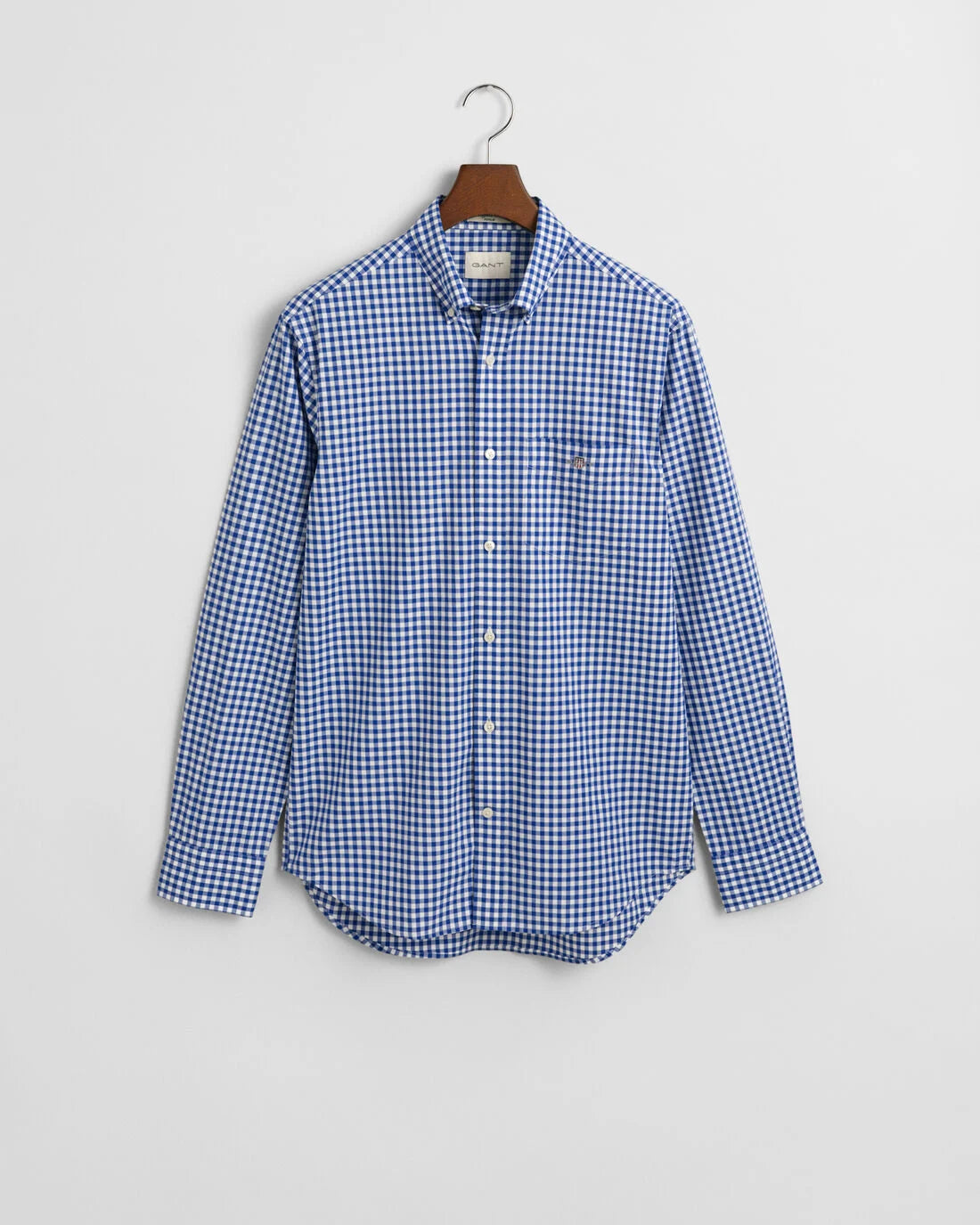 Regular Fit Classic Gingham Poplin Shirt College Blue