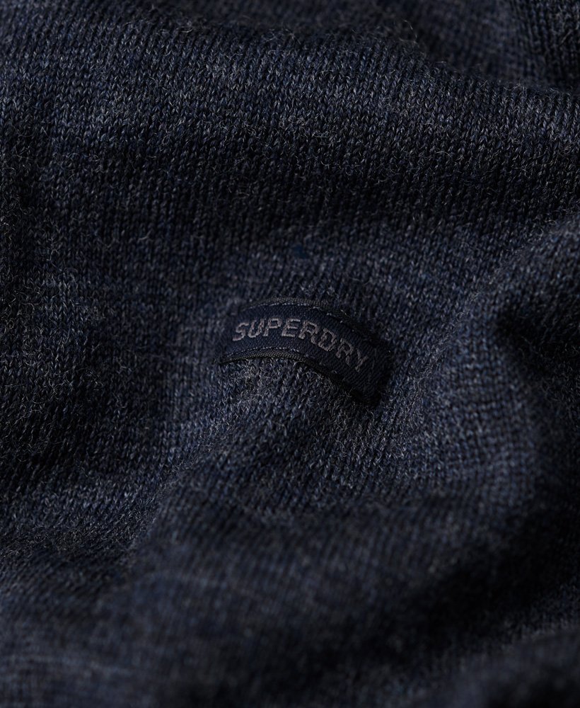 Essential Slim Fit Crew Jumper Carbon Navy Marl